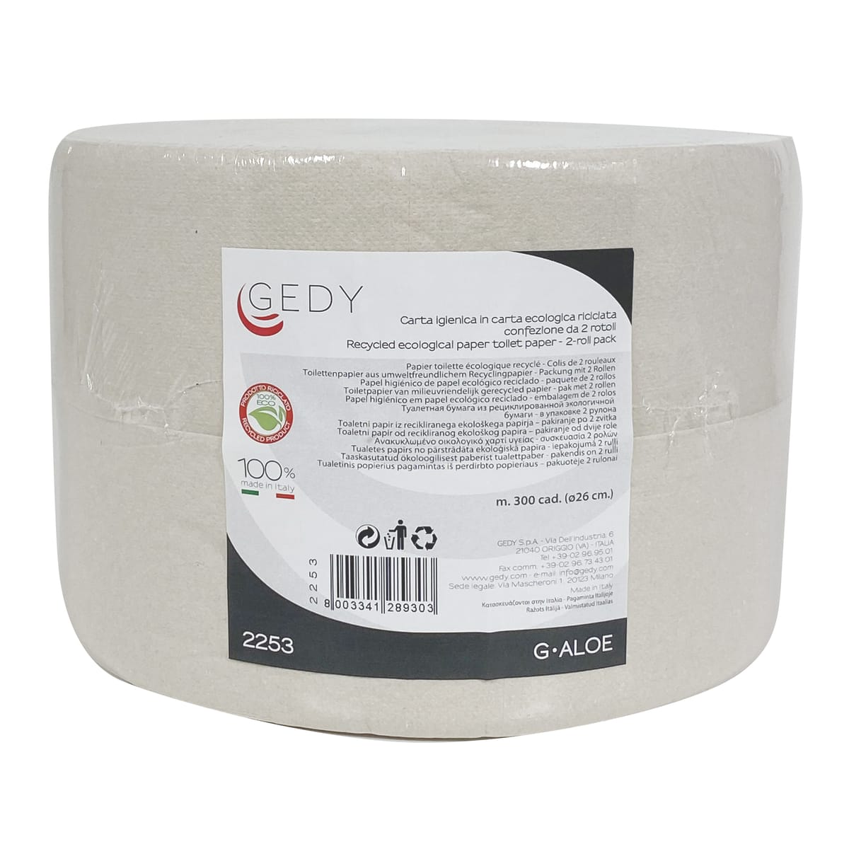 Bricocenter 2 ROLLS MT300 TOILET PAPER D.26