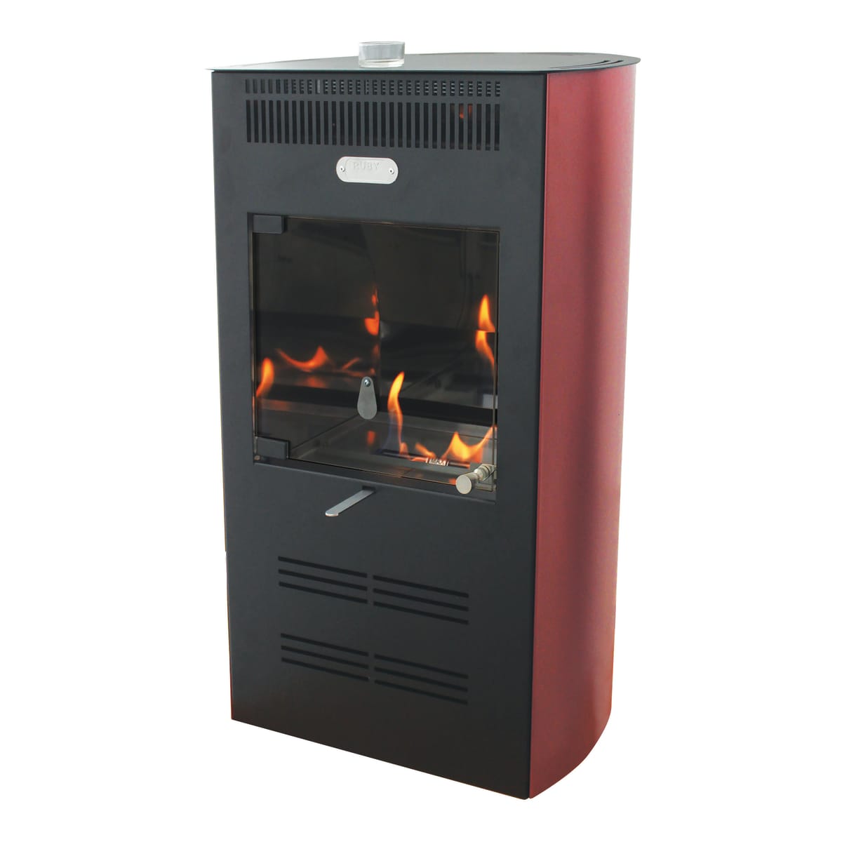 Bricocenter STUFA A BIOETANOLO RUBY ELEGANCE VENTILATA BORDEAUX L47 H 75 L36