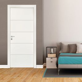 PORTA FOURLINES REV 80 X 210 BIANCO