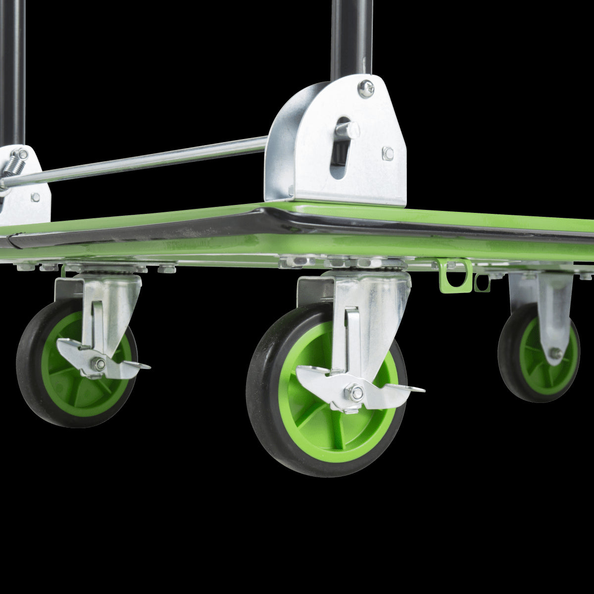 TROLLEY WITH STEEL PLATFORM STANDERS CAPACITY 300 KG FOLDABLE