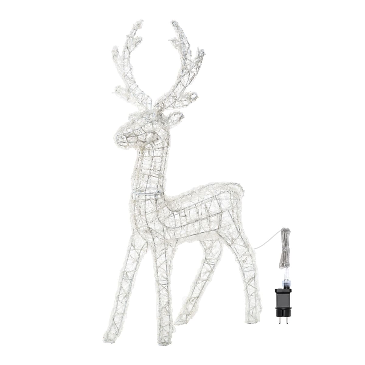 bright reindeer 200 led white light h95 cm for outdoor ip44