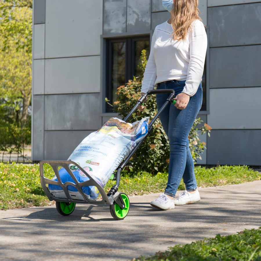 Bricocenter ALUMINIUM FOLDING TROLLEY STANDERS CAPACITY 100 KG STEEL PLATFORM