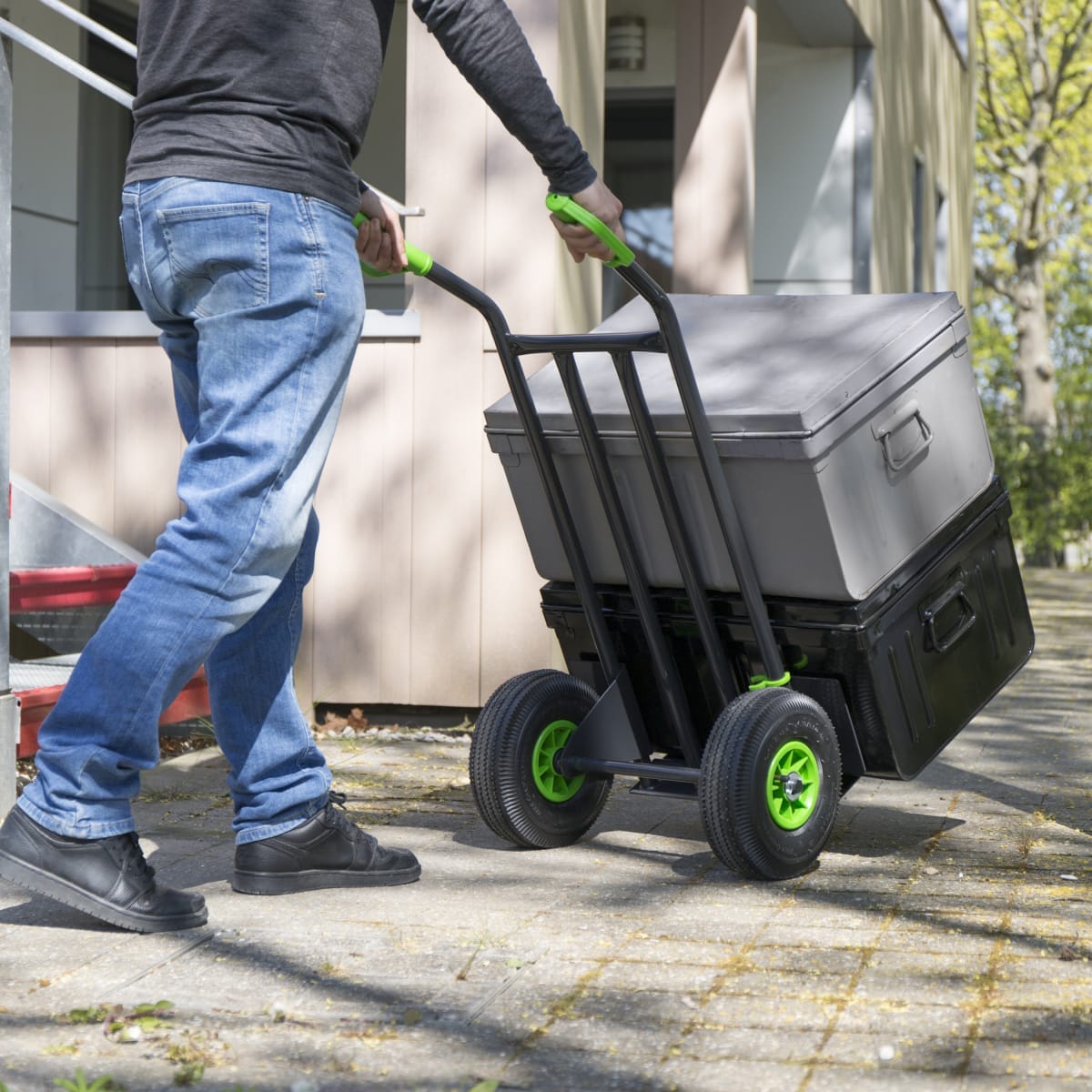 Bricocenter STEEL STANDERS FIXED TROLLEY CAPACITY 200 KG WITH EXTENDABLE PLATFORM