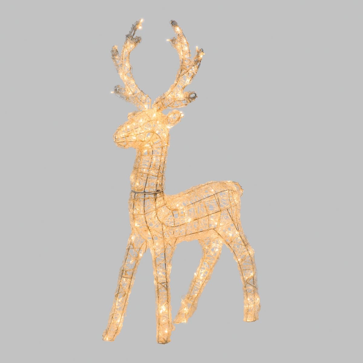 Bricocenter bright reindeer 200 led warm light h95 cm for outdoor IP44 outdoor