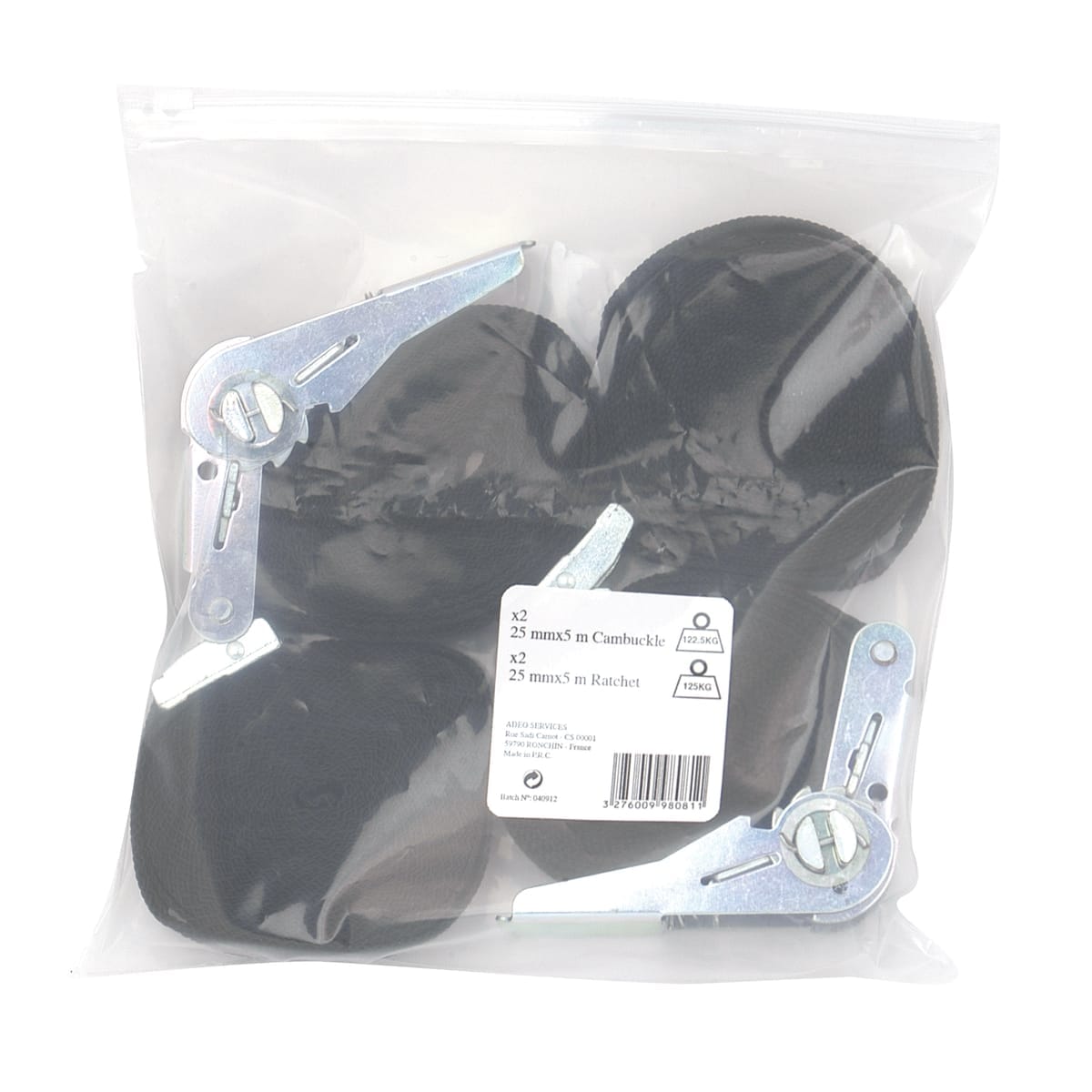 Bricocenter SET 4PCS BELT 5M PTA 120KG