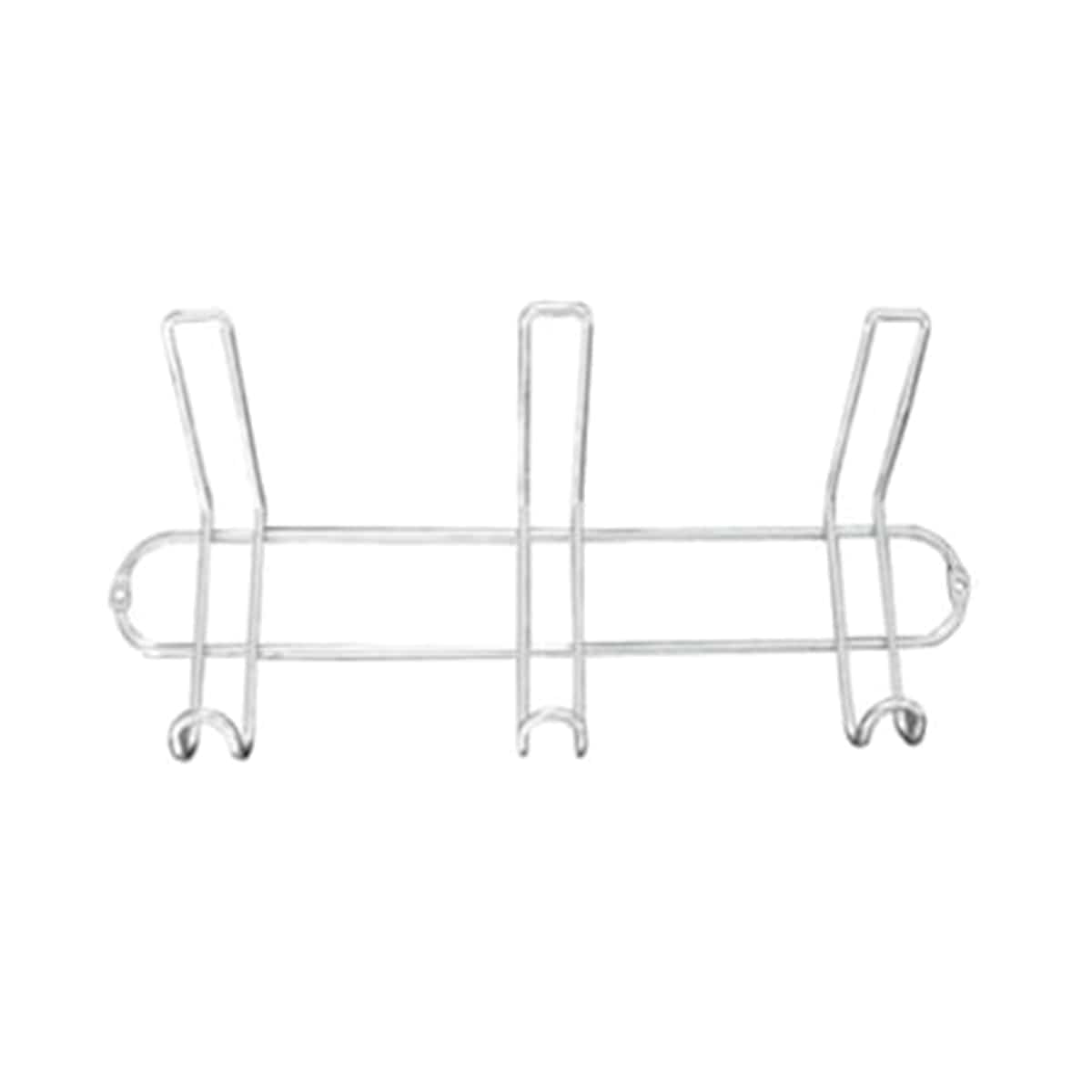 Bricocenter COAT RACK 13.5 X 30 CM 3 PLACES CHROME