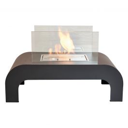 BIOFIREPLACE TERRA TRENTO BLACK 755X250X300