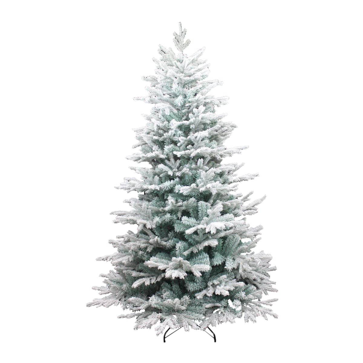 Bricocenter WHITE PE+PVC INVERNESS TREE WITH COLORED GLITTER D115CM H180CM