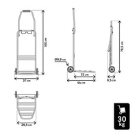 ALUMINIUM FOLDING TROLLEY STANDERS CAPACITY 30 KG