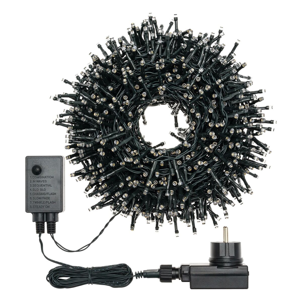 Catena luminosa mini cluster 1000 led traditional 4+20,5 mt