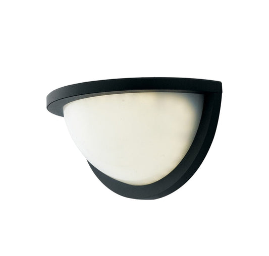 Bricocenter DETROIT ALUMINIUM WALL LIGHT BLACK 24X12.6 CM LED 10W IP54