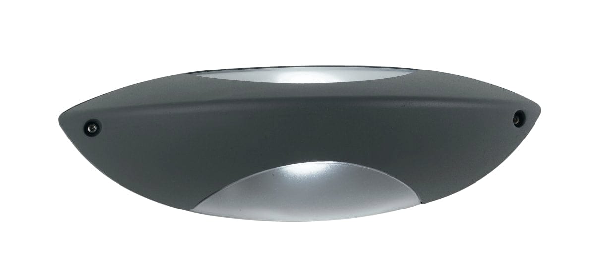 Bricocenter WALL LIGHT SEATTLE ALUMINIUM ANTHRACITE 34.5X11 CM E27=42W IP54