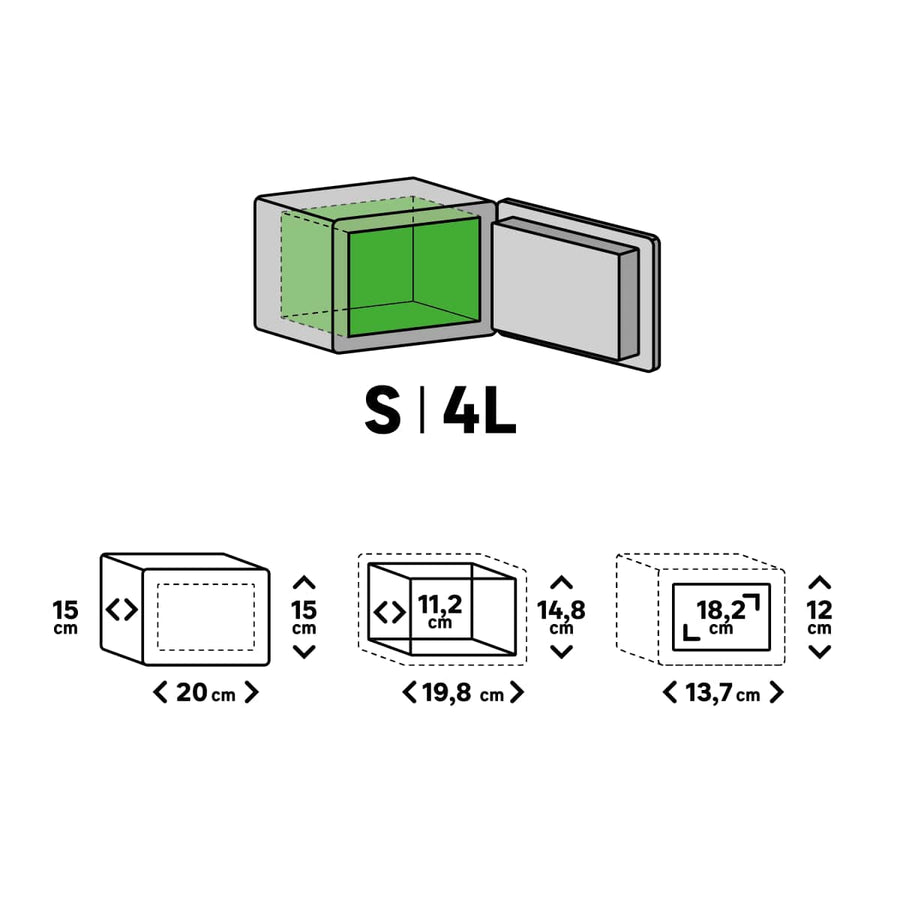 Bricocenter STANDERS SAFE WITH KEY L15XP20XH15 CM