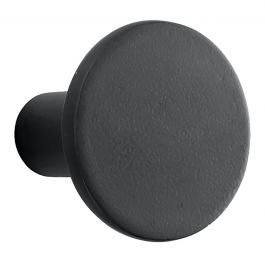POLYRESIN ROUND HANGER BLACK D8 CM
