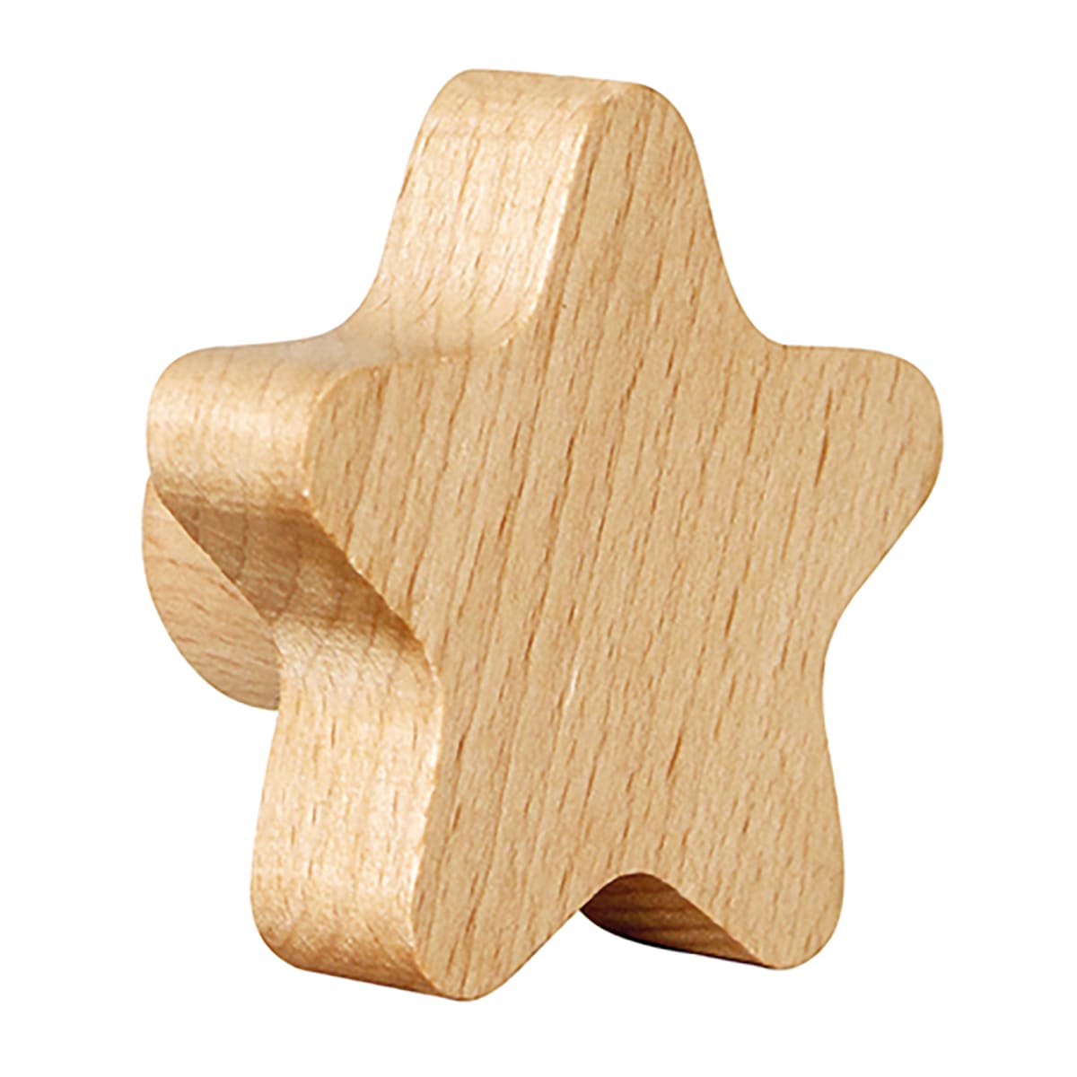 Bricocenter STAR HANGER BEECH WOOD NATURAL FINISH, DOUBLE FASTENING, L5XH4