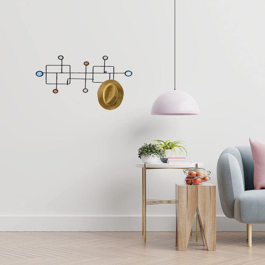 Bricocenter BLACK METAL GEOMETRIC HANGER, L51,5XH26XP5 CM