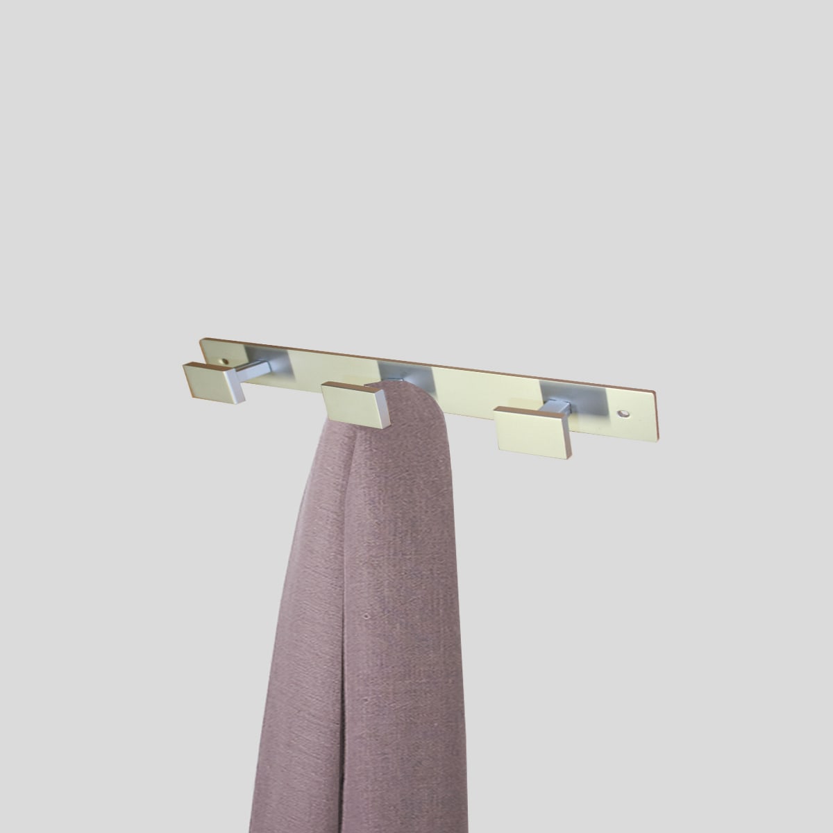 STAINLESS STEEL COAT RACK WITH 3 HOOKS, L26XH3 CM