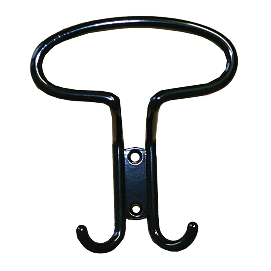 Bricocenter BLACK PAINTED ZAMAK COAT HOOK, H12.5X10.5 CM