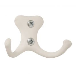 MATT WHITE ZAMAK COAT HOOK, H4XL6,5 CM