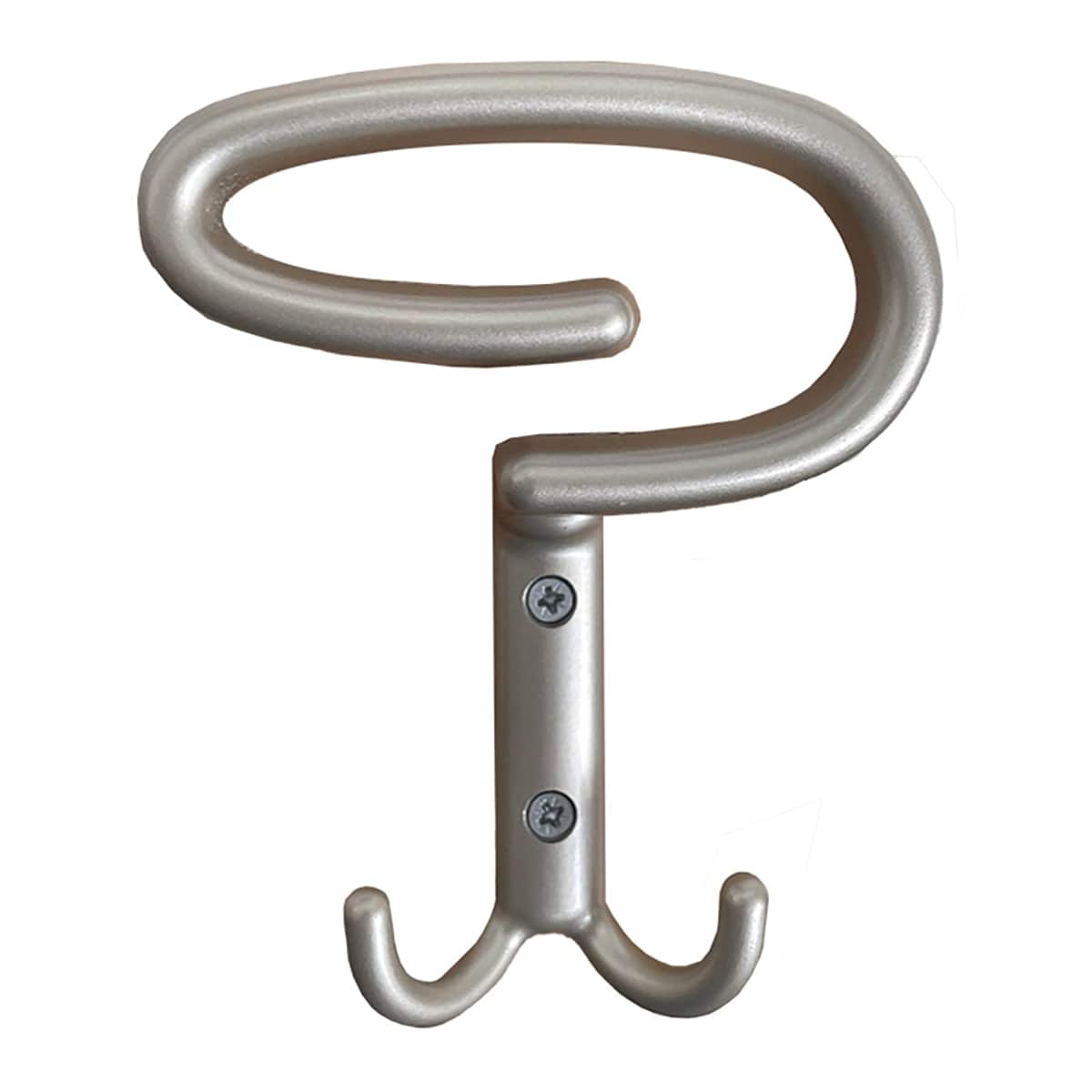 ZAMAK SATIN NICKEL-PLATED COAT HOOK, L9.6XH13.4 CM