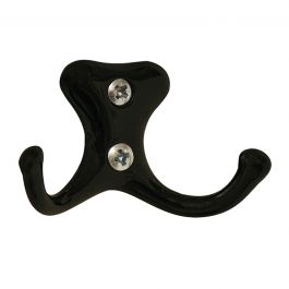 MATT BLACK ZAMAK COAT HOOK, H4XL6,5 CM