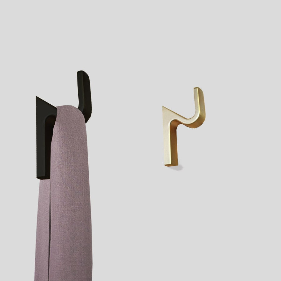 Bricocenter MATT BLACK ZAMAK COAT HOOK, L1,5XH6,5XP4 CM