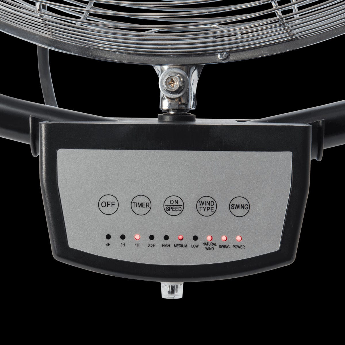 Bricocenter Ventilatore metallo a muro nero con telecomando