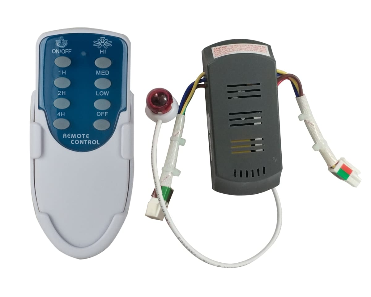 Universal Ceiling Fan Remote Control Kit With Receiver - Wireless Fan & Light Control With Timer