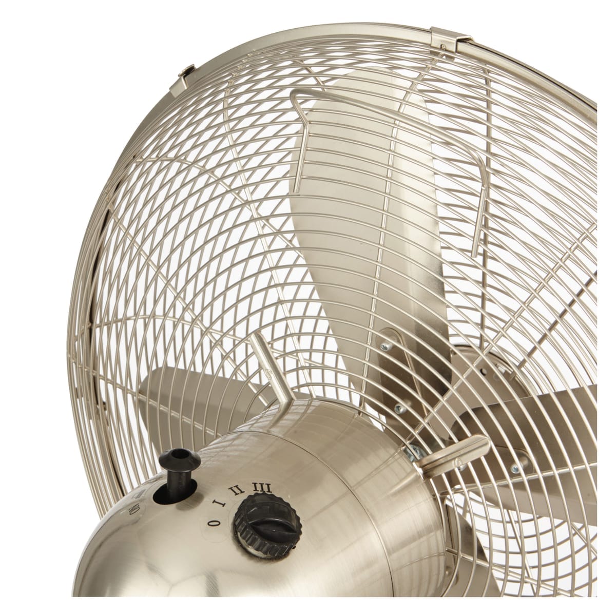 FLOOR FAN 40CM 45W SATIN NICKEL EQUATION