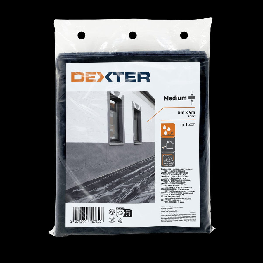 Bricocenter BLACK PLASTIC SHEETING FOR OUTDOOR FLOORS MT 5X4 DEXTE