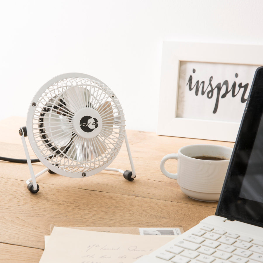 TABLE FAN DIA 10CM 15W WHITE EQUATION