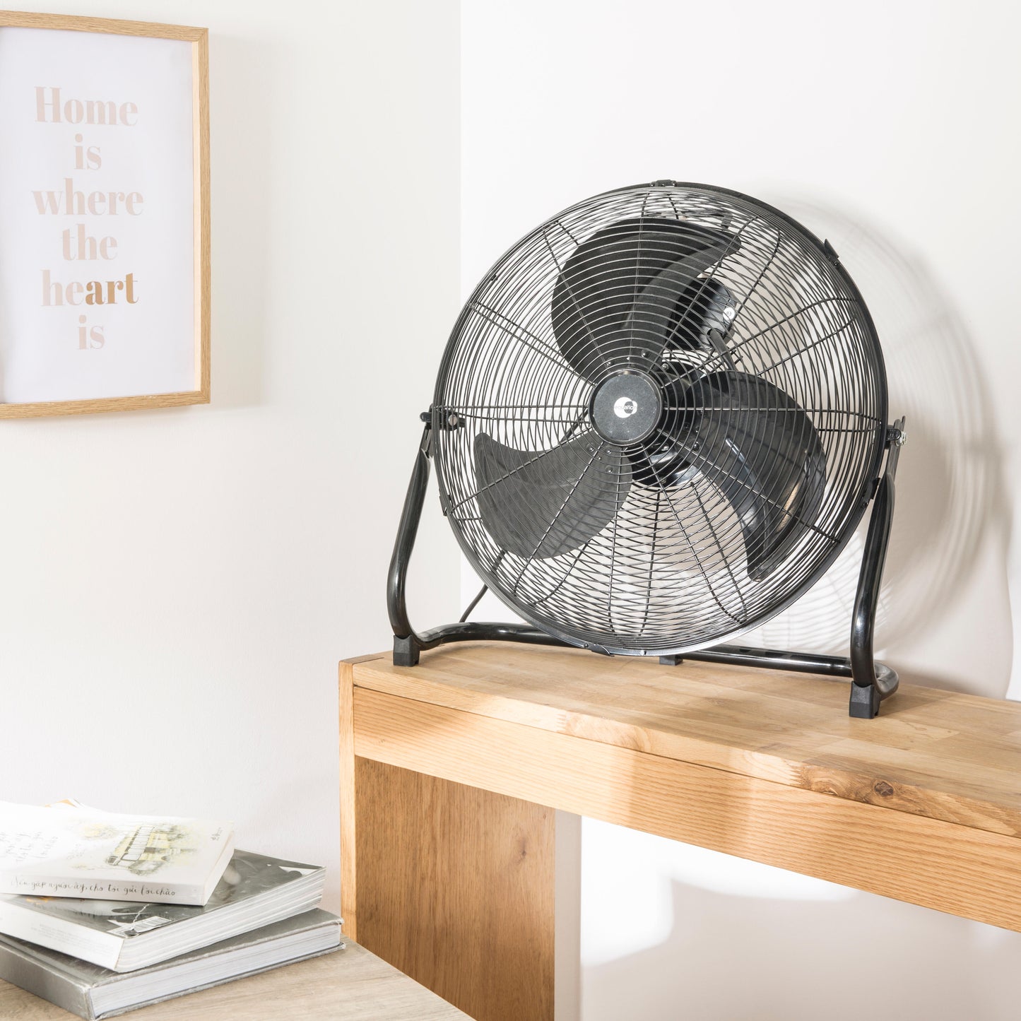 HIGH SPEED 45CM 120W BLACK EQUATION FLOOR FAN