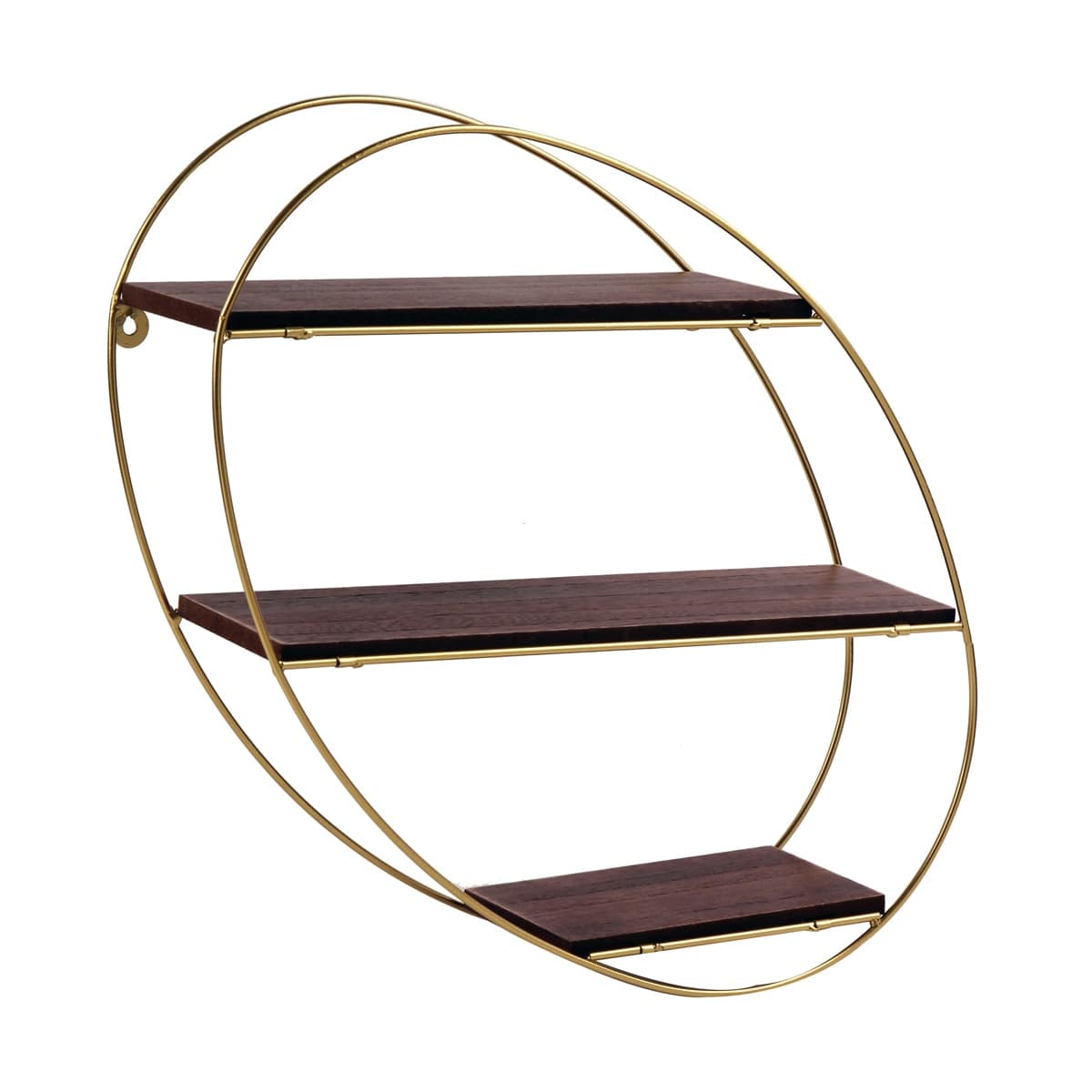 Bricocenter OVAL FOLDING SHELF METAL+MDF 34,5X10X38 GOLD