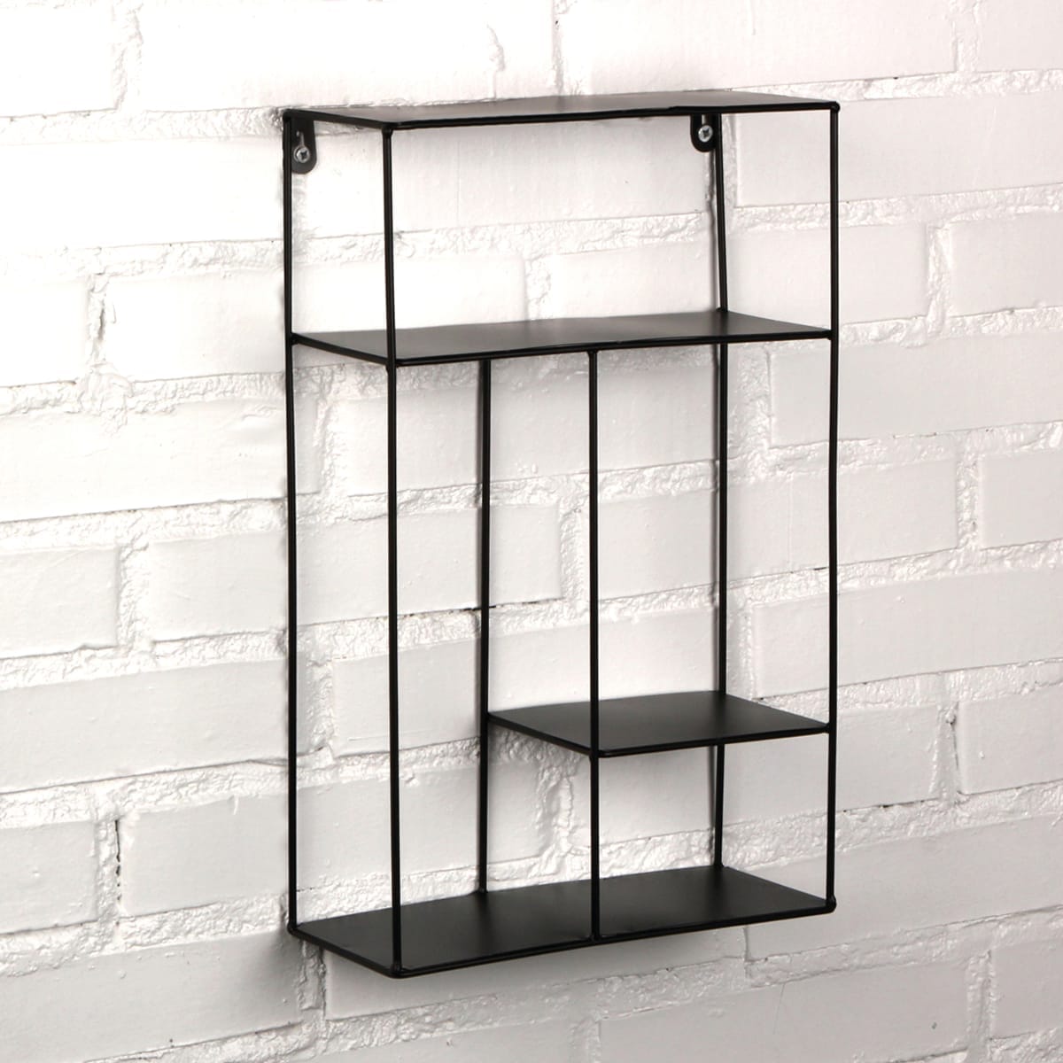 Bricocenter METAL RECTANGULAR WALL RACK 25X10X40CM