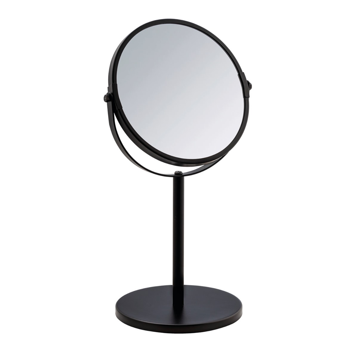 BLACK STAND-UP MAGNIFYING MIRROR ASSISI