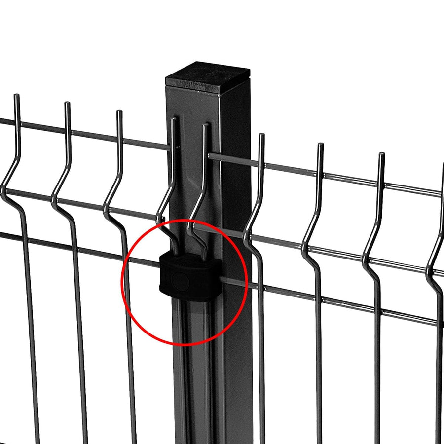 Bricocenter 12 BLACK PLATES FOR SQUARE POLE