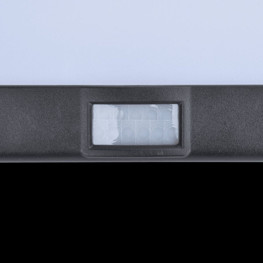 Bricocenter SOLAR WALL SCONCE FANO PLASTIC BLACK LED 8W WITH SENSOR IP54
