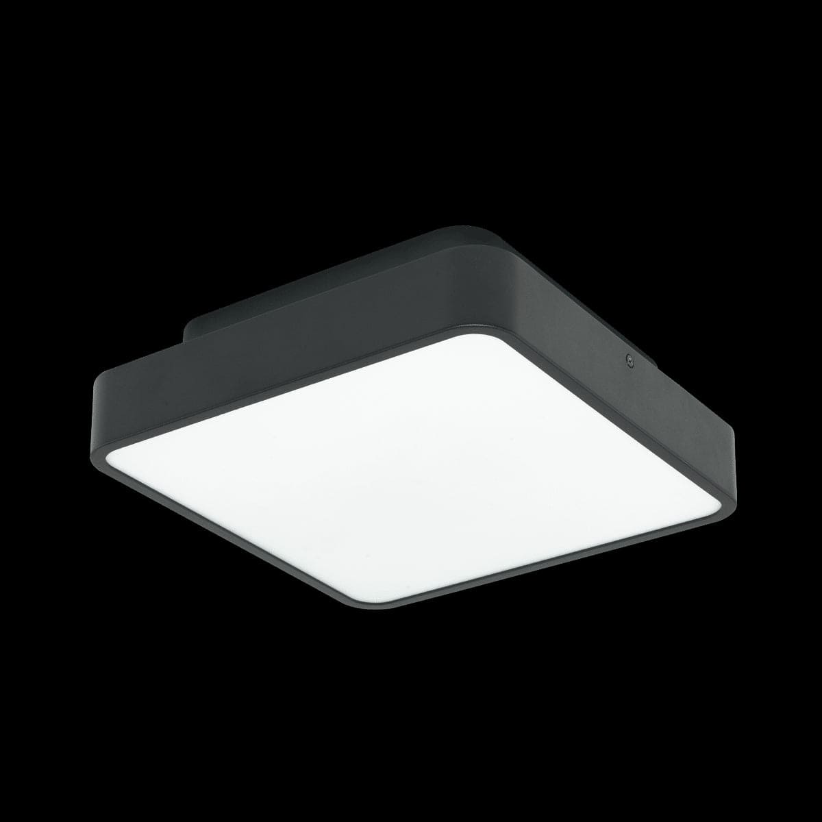 Bricocenter PLAFONIERA MITSUCA METALLO NERO 30X30X10XM CM E27=25W IP44