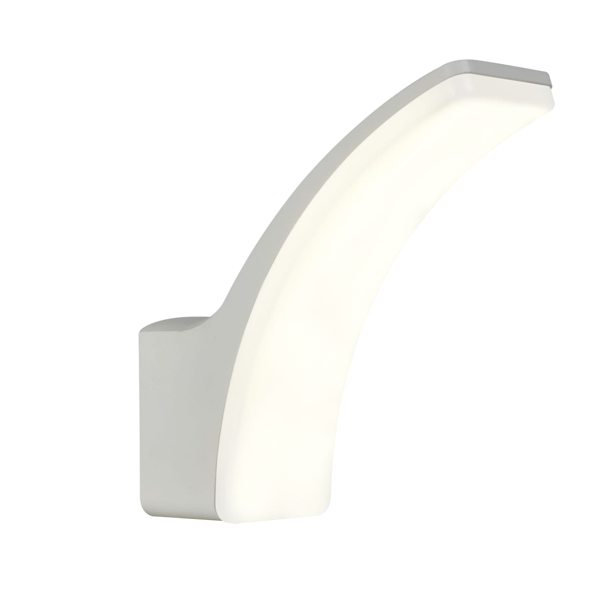 Bricocenter LAKKO ALUMINUM WALL SCONCE WHITE 22X8X22CM LED 11W NATURAL LIGHT IP44