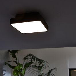 MITSUCA CEILING LIGHT METAL BLACK 30X30X10XM CM E27=25W IP44