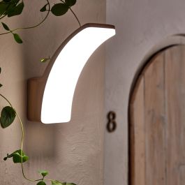 LAKKO ALUMINUM AND NATURAL WOOD WALL SCONCE LED 11W NATURAL LIGHT IP44