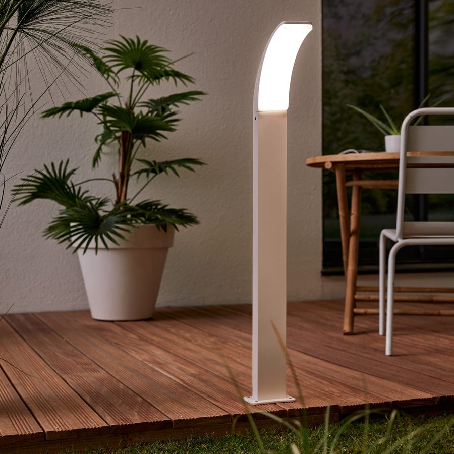 Bricocenter LAKKO ALUMINIUM LAMPPOST WHITE 96CM LED IP44