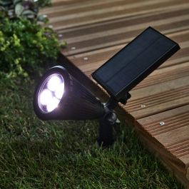 SOLAR PICHETTO RIZ PLASTIC BLACK H39CM LED NATURAL LIGHT