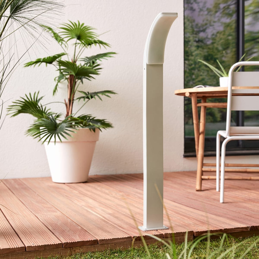 Bricocenter LAKKO ALUMINIUM LAMPPOST WHITE 96CM LED IP44
