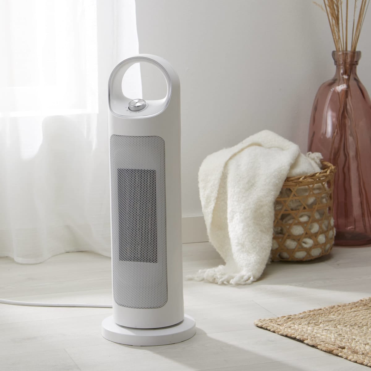 Bricocenter TOWER2 COLUMN CERAMIC FAN HEATER 3 POT. 2 KW MAX OSCILLATING