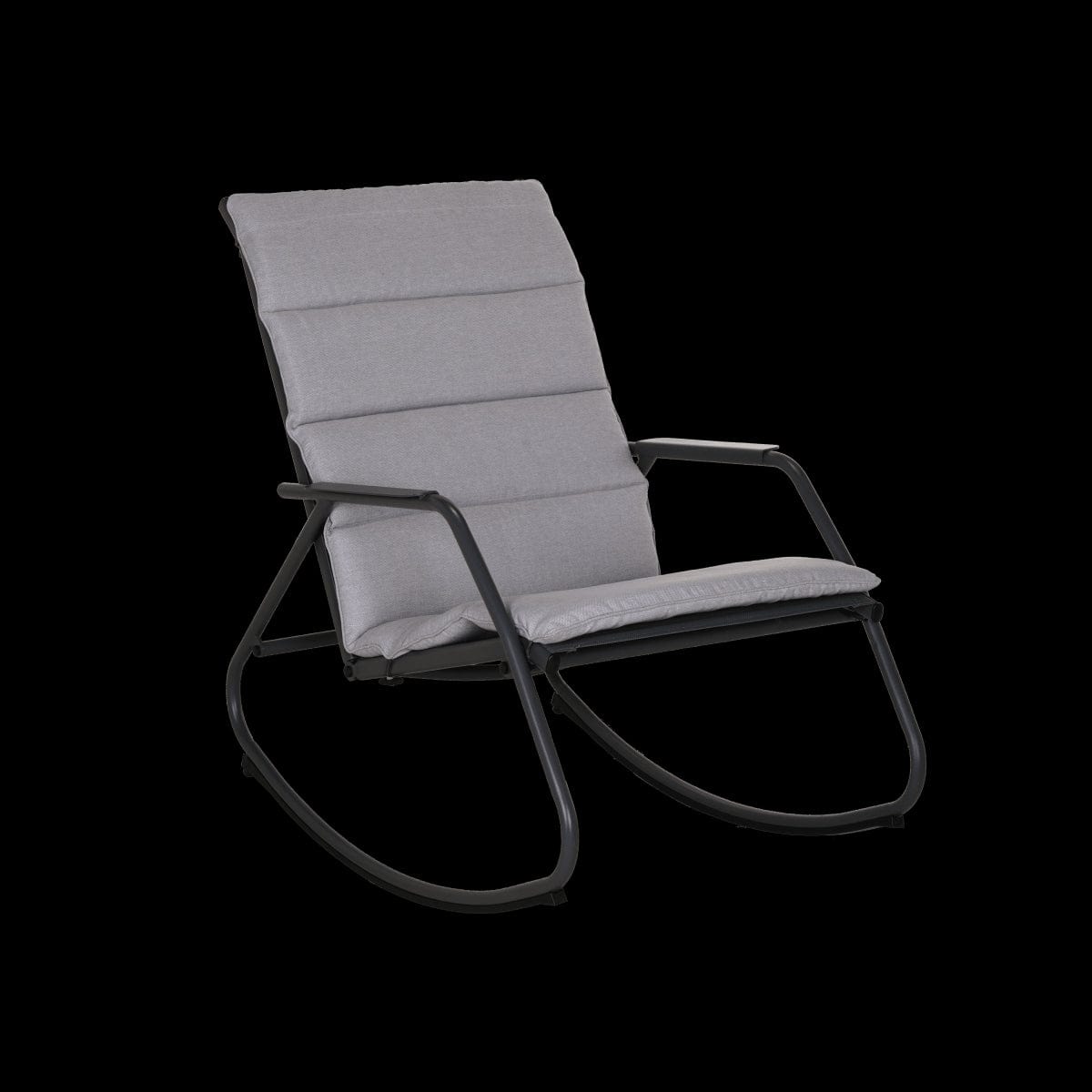 Bricocenter LYCO NATERIAL ANTHRACITE STEEL ROCKING CHAIR