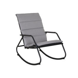 LYCO NATERIAL ANTHRACITE STEEL ROCKING CHAIR