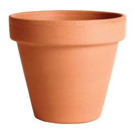 STANDARD TERRACOTTA VASE DIAMETER 13XH11.5 CM