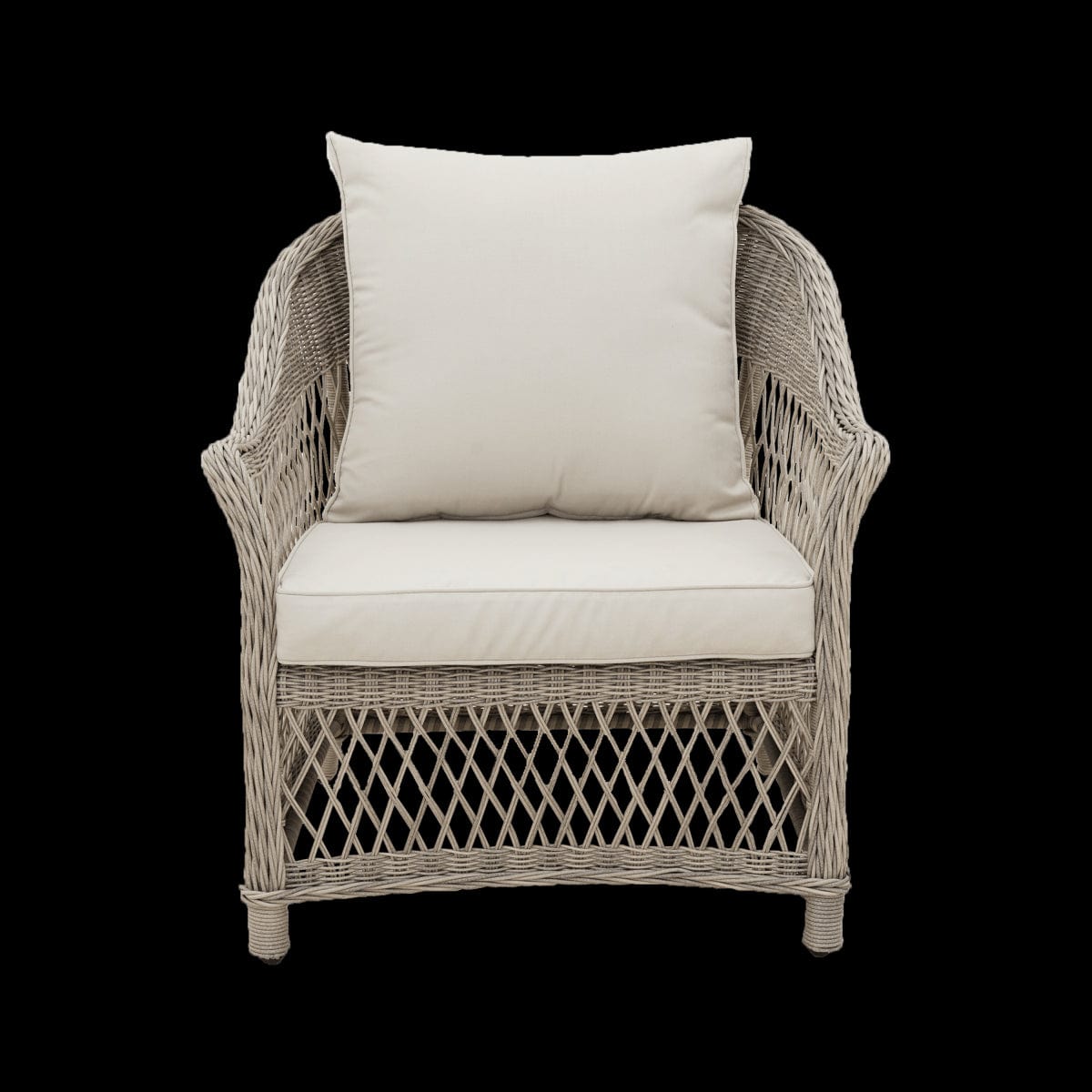Bricocenter COFFEE SET 5 PLACES NATERIAL IDYLL TABLE 2 ARMCHAIRS AND SOFA ALUMINIUM AND NATURAL WICKER