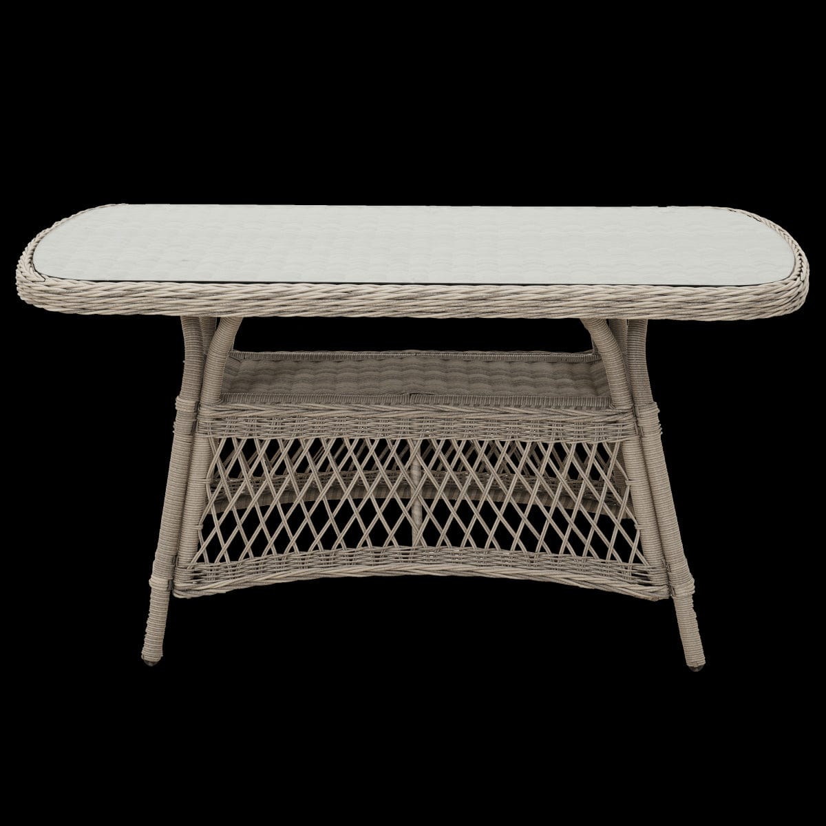 Bricocenter COFFEE SET 5 PLACES NATERIAL IDYLL TABLE 2 ARMCHAIRS AND SOFA ALUMINIUM AND NATURAL WICKER